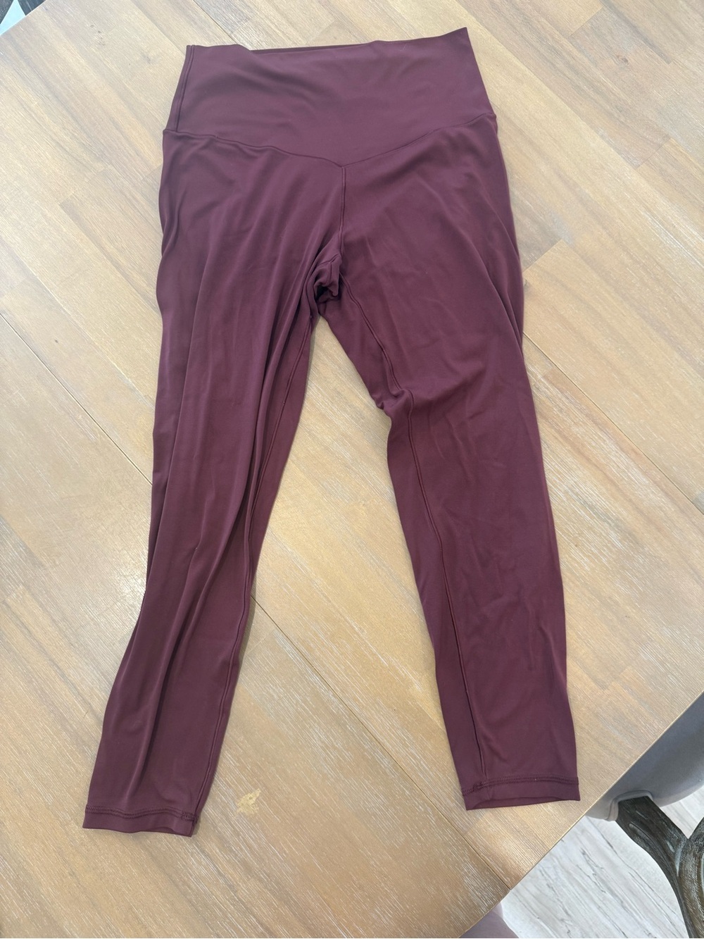 aerie Maroon High-Waist Active Leggings